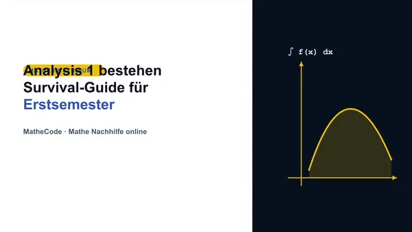 Illustration zum Thema Analysis 1 bestehen: Survival-Guide für Erstsemester