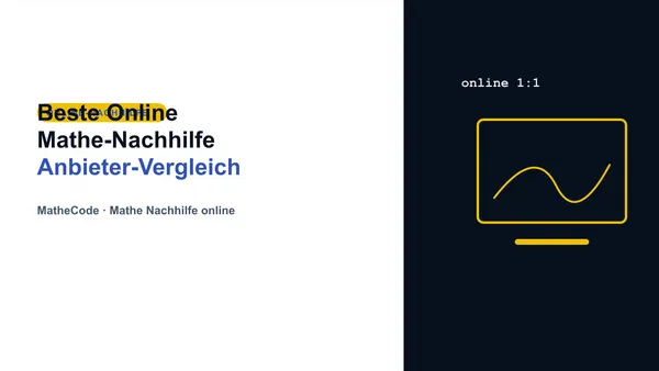 Illustration zum Thema Beste Online Mathe-Nachhilfe: Anbieter-Vergleich 2026