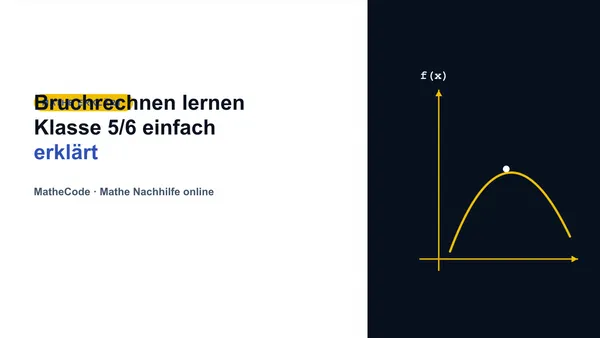 Illustration zum Thema Bruchrechnen lernen Klasse 5/6 einfach erklärt