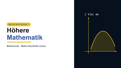 Illustration mit Integralzeichen zur Höheren Mathematik im Studium