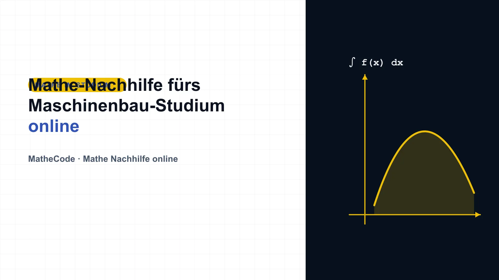 Illustration zum Thema Mathe-Nachhilfe fürs Maschinenbau-Studium online