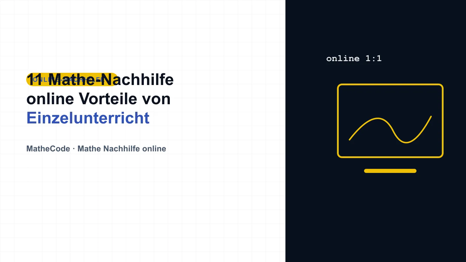 Illustration zum Thema 1:1 Mathe-Nachhilfe online: Vorteile von Einzelunterricht
