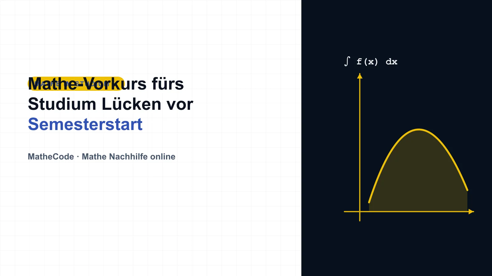Illustration zum Thema Mathe-Vorkurs fürs Studium: Lücken vor Semesterstart