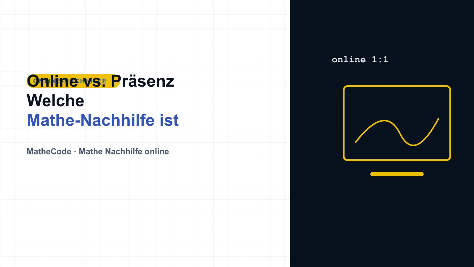 Illustration zum Thema Online vs. Präsenz: Welche Mathe-Nachhilfe ist besser?