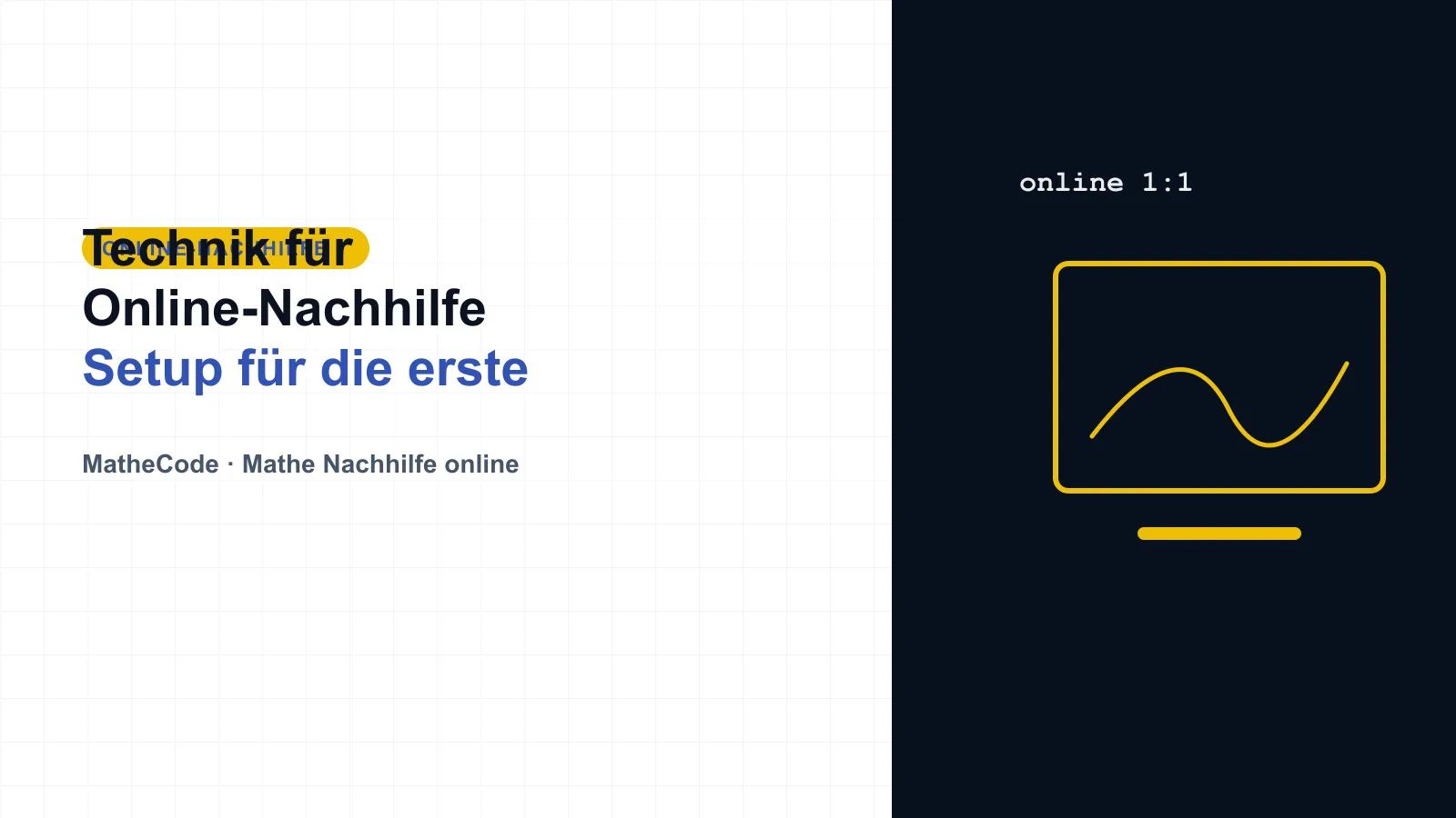 Illustration zum Thema Technik für Online-Nachhilfe: Setup für die erste Stunde