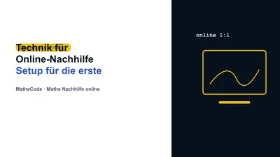 Illustration zum Thema Technik für Online-Nachhilfe: Setup für die erste Stunde
