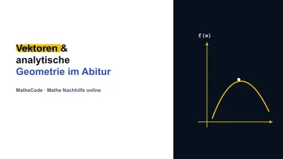 Illustration zum Thema Vektoren & analytische Geometrie im Abitur lernen