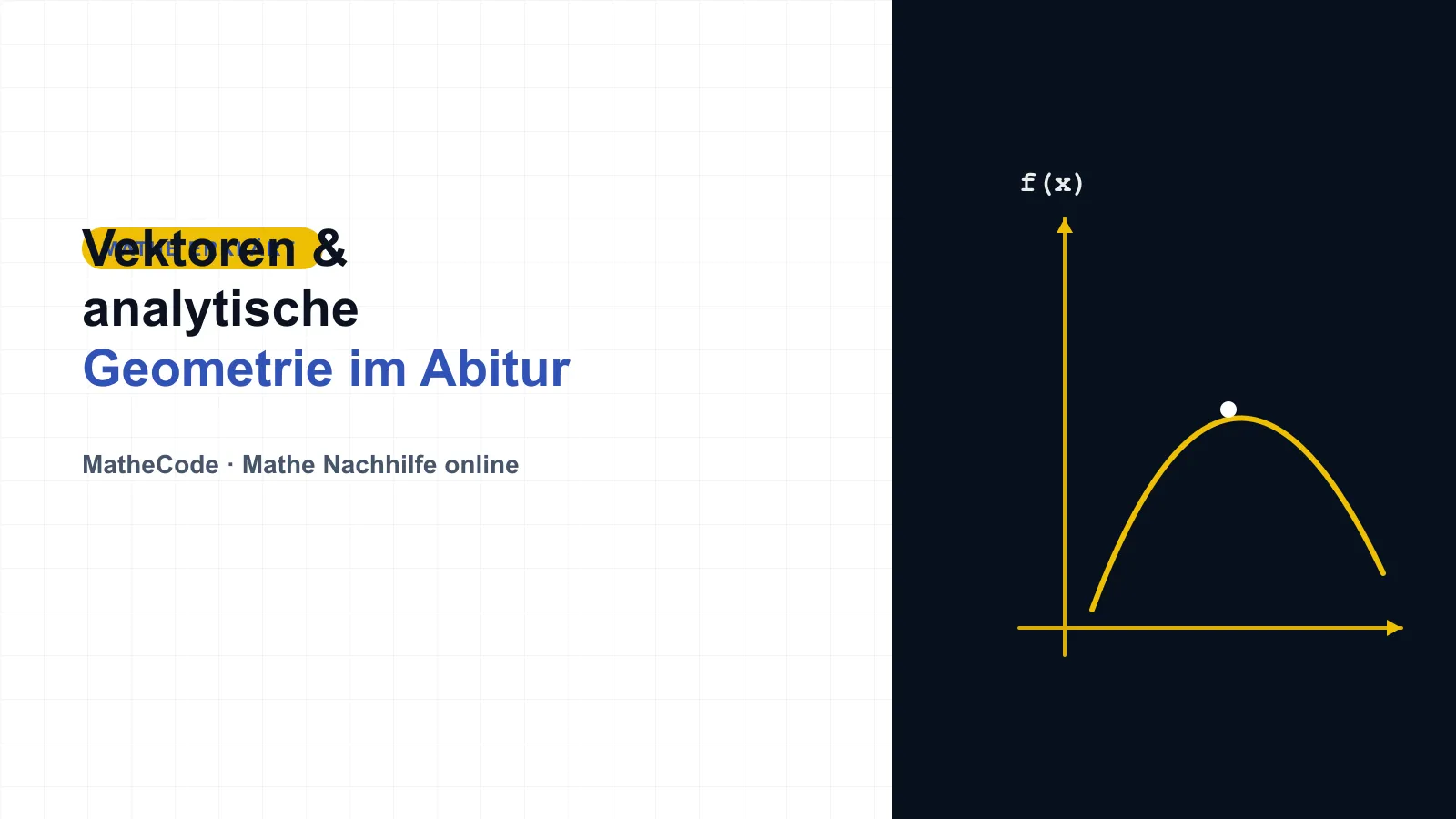 Illustration zum Thema Vektoren & analytische Geometrie im Abitur lernen