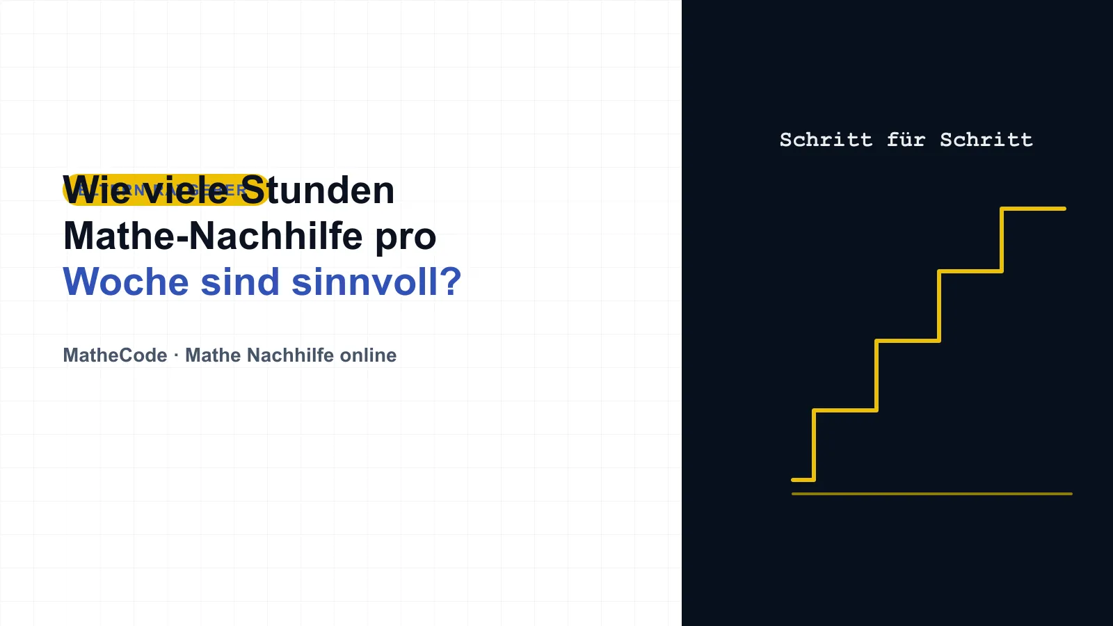 Illustration zum Thema Wie viele Stunden Mathe-Nachhilfe pro Woche sind sinnvoll?