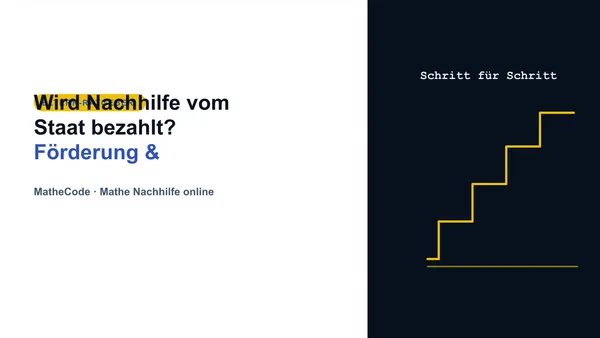 Illustration zum Thema Wird Nachhilfe vom Staat bezahlt? Förderung & Bildungsgutschein